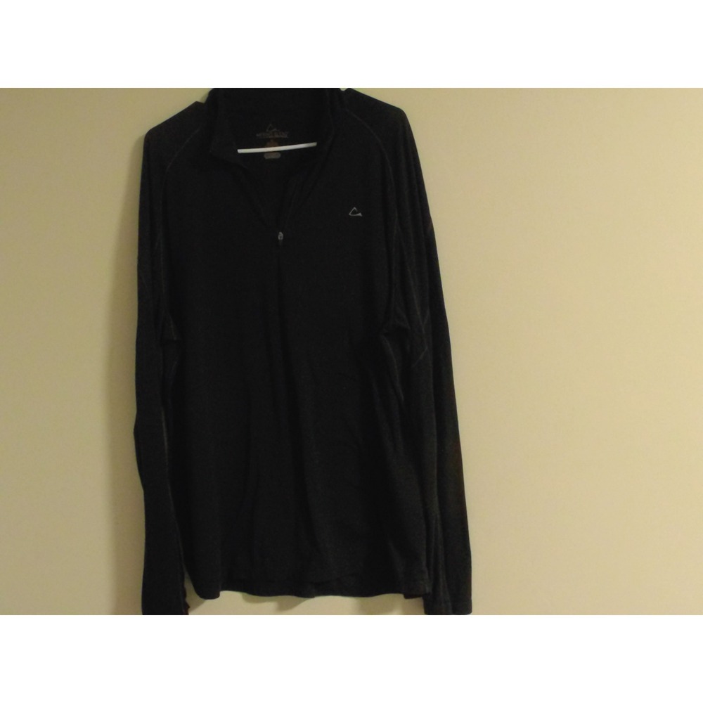 Paradox Men's XL Merino Blend Quarter Zip Pullover Black Activewear